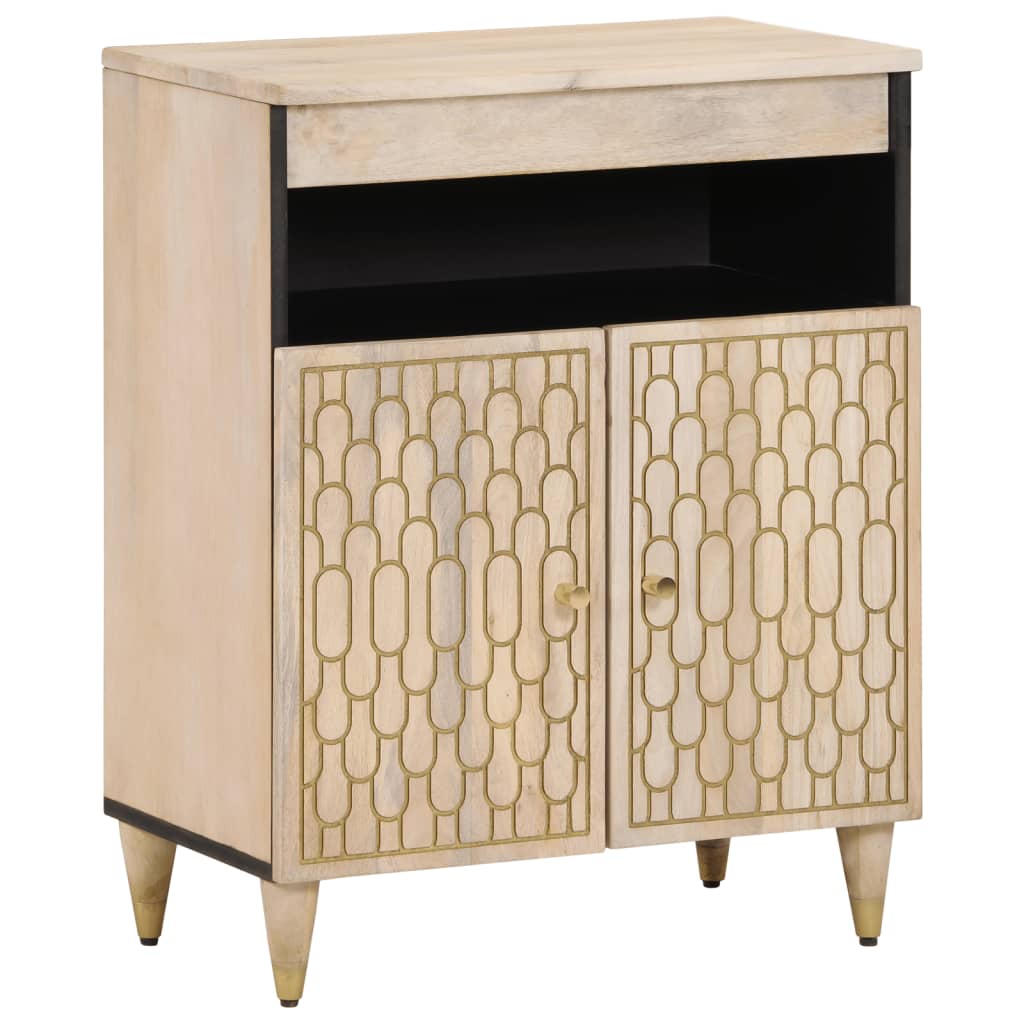 Armoire latérale 60x33x75 cm bois massif de manguier - XIOS