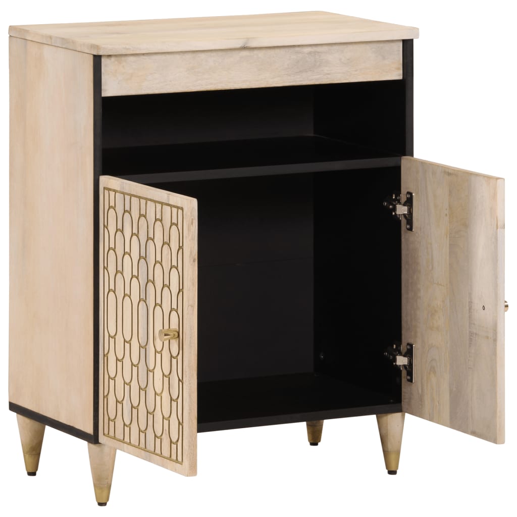 Armoire latérale 60x33x75 cm bois massif de manguier - XIOS