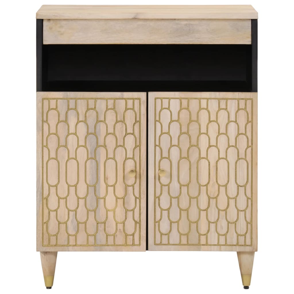 Armoire latérale 60x33x75 cm bois massif de manguier - XIOS