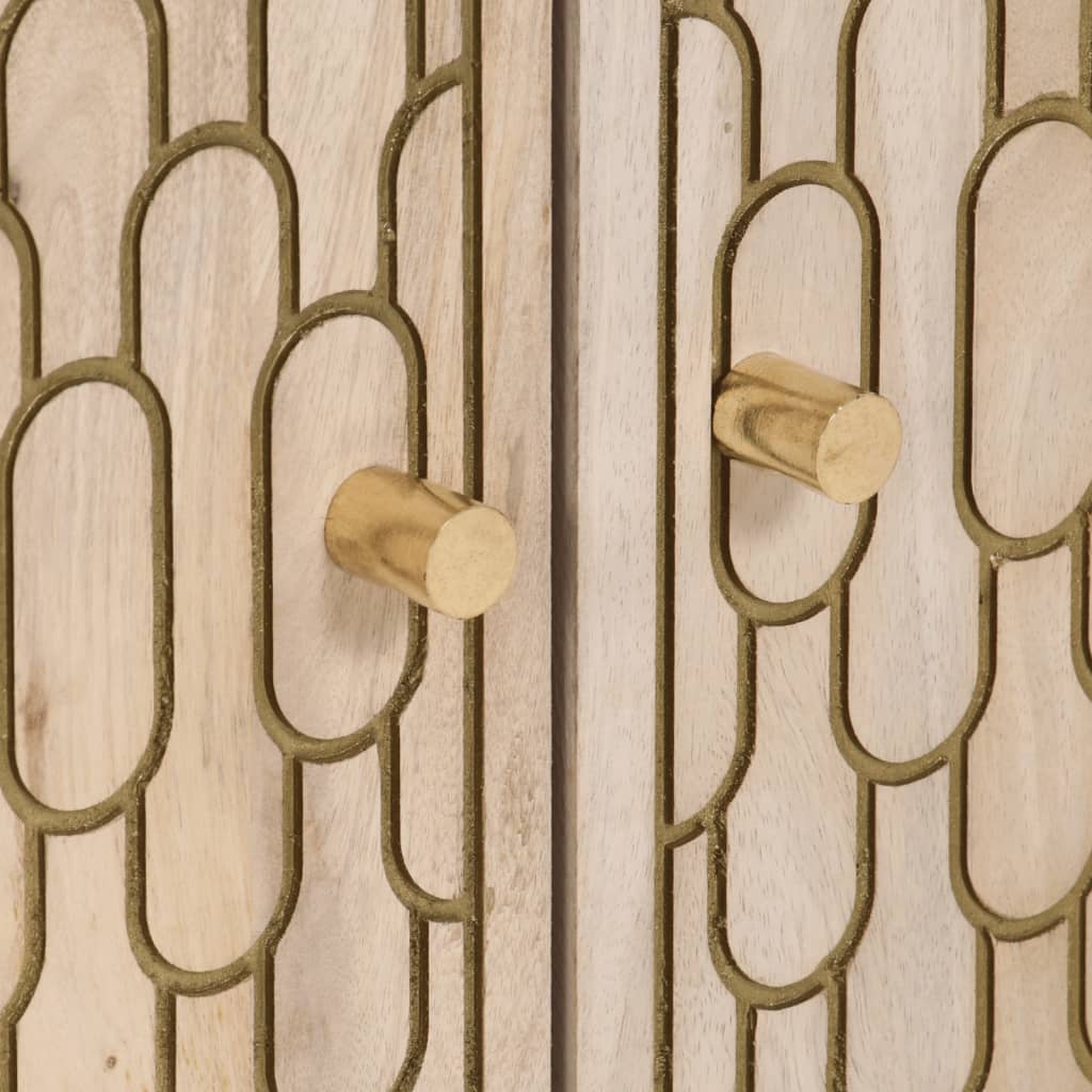 Armoire latérale 60x33x75 cm bois massif de manguier - XIOS