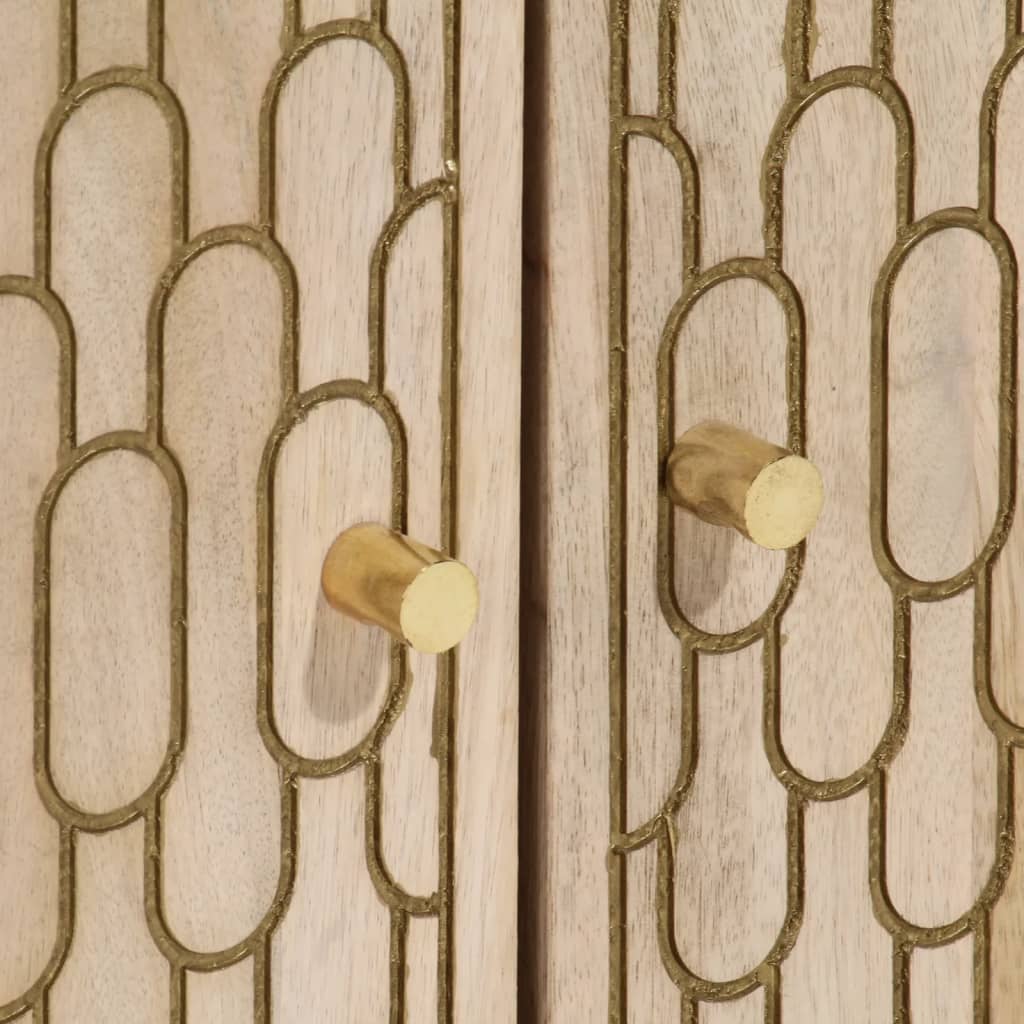 Armoire latérale 60x33x75 cm bois massif de manguier - XIOS