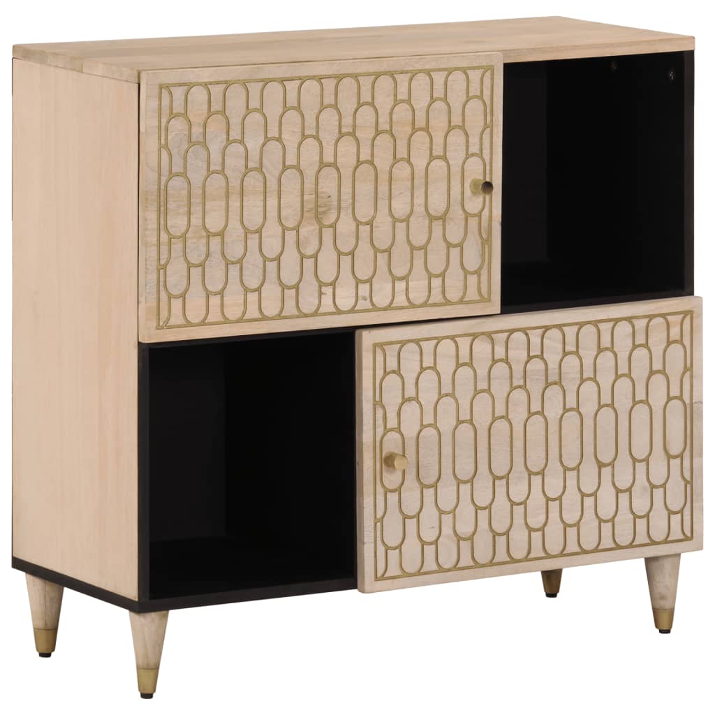 Armoire latérale 80x33x75 cm bois massif de manguier - XIOS