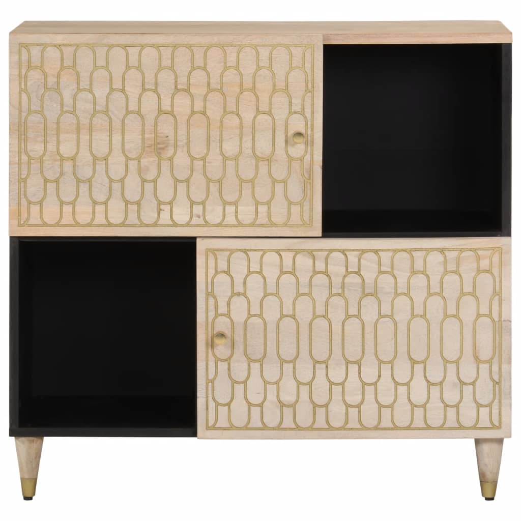 Armoire latérale 80x33x75 cm bois massif de manguier - XIOS
