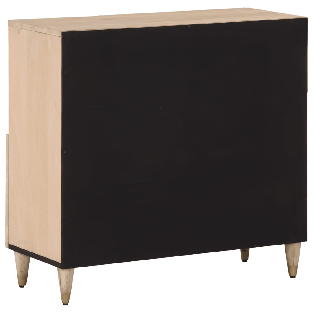 Armoire latérale 80x33x75 cm bois massif de manguier - XIOS