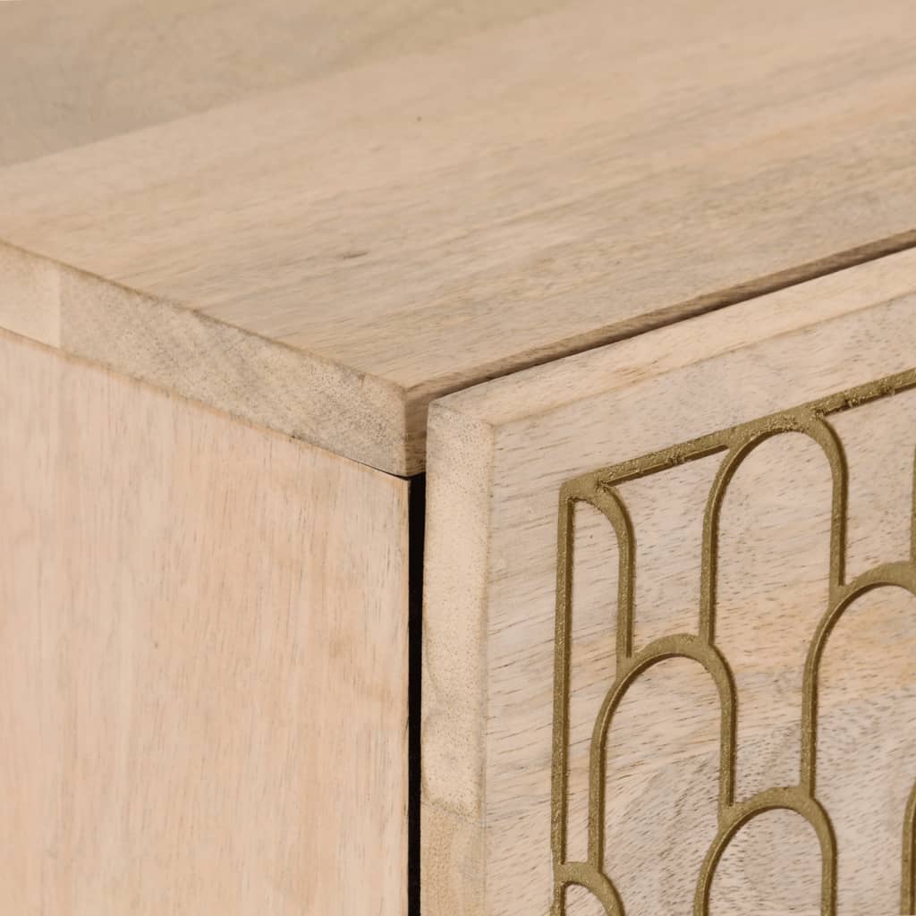 Armoire latérale 80x33x75 cm bois massif de manguier - XIOS