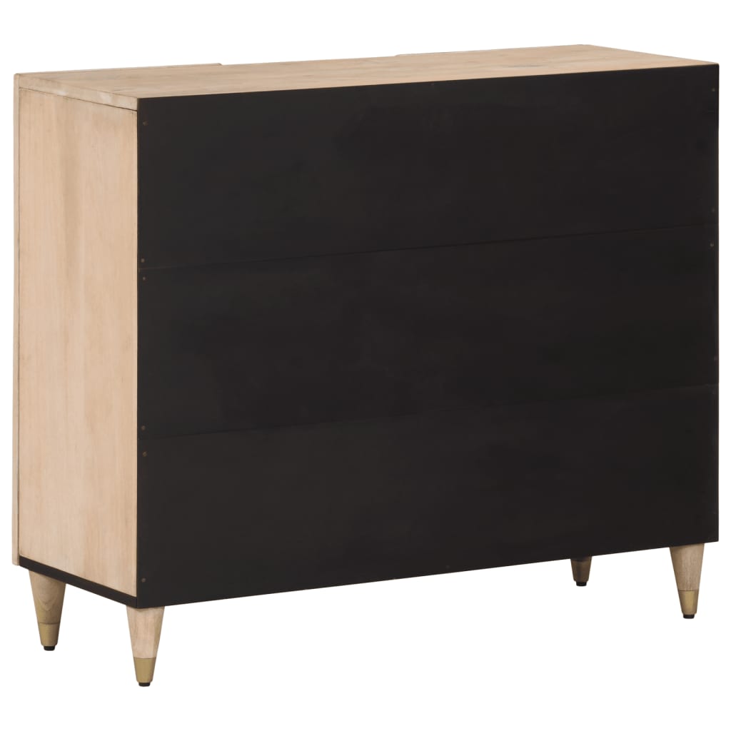 Armoire latérale 90x33x75 cm bois massif de manguier - XIOS