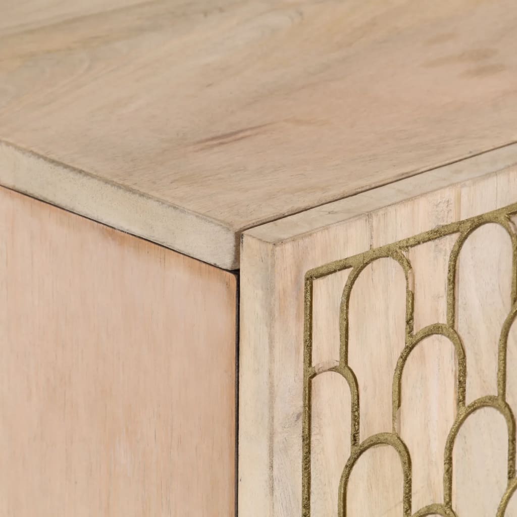 Armoire latérale 90x33x75 cm bois massif de manguier - XIOS
