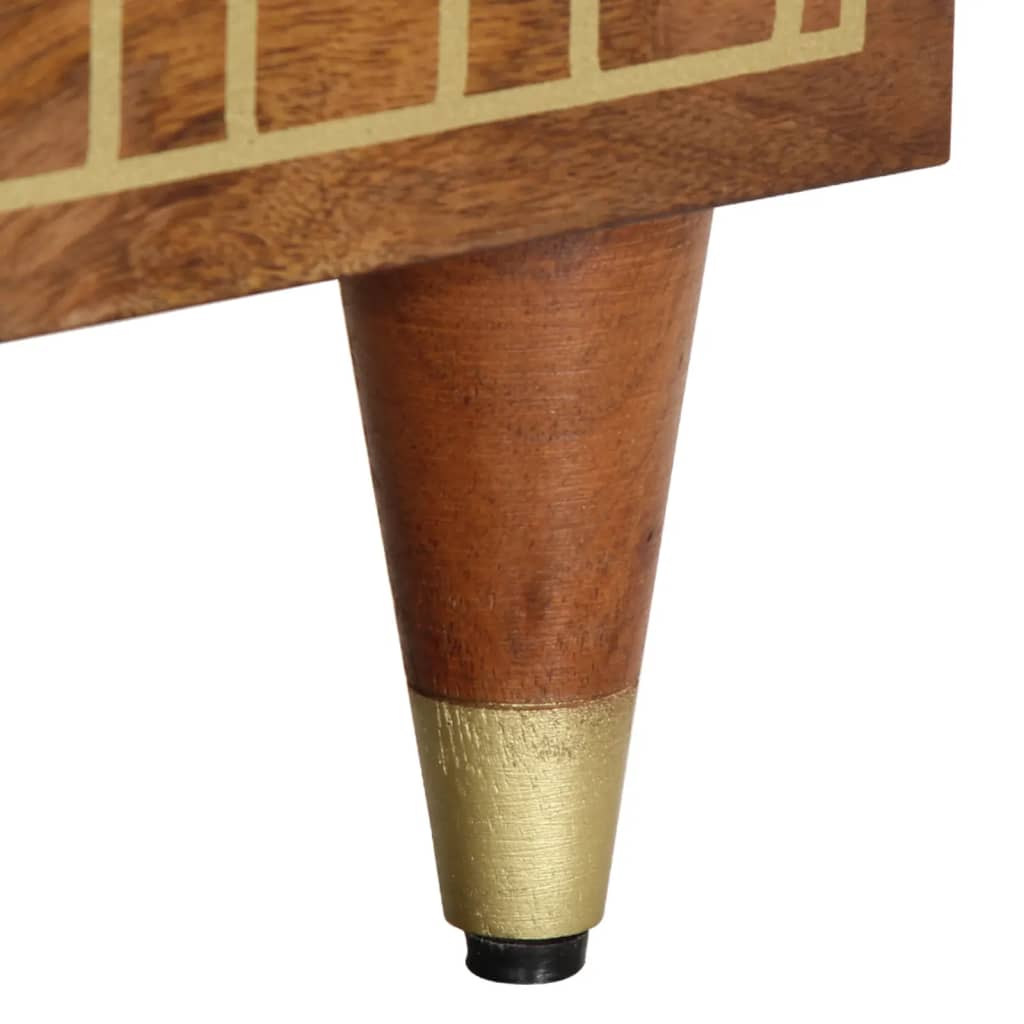 Table de chevet 40x33x46 cm Bois de manguier solide