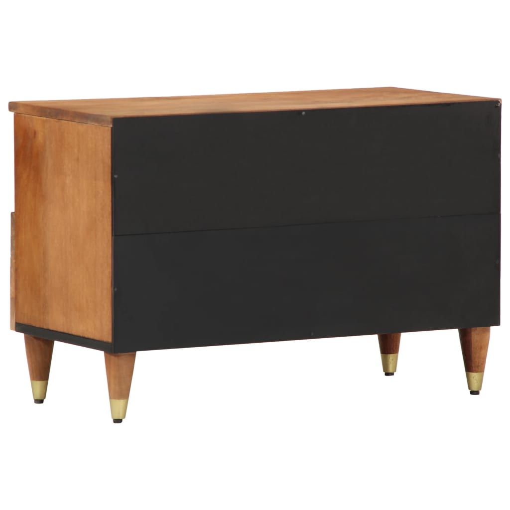 Meuble TV 70x33x46 cm Bois massif de manguier Meubles TV vidaXL