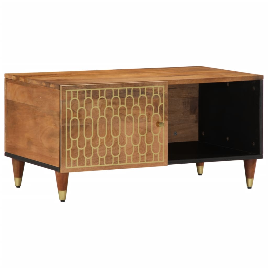 Table basse 80x50x40 cm bois de manguier massif - XIOS