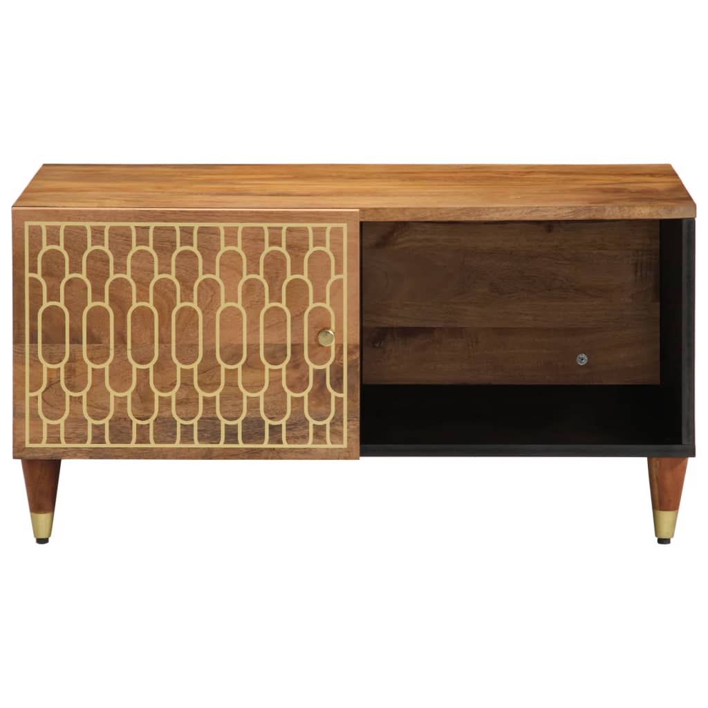 Table basse 80x50x40 cm bois de manguier massif - XIOS