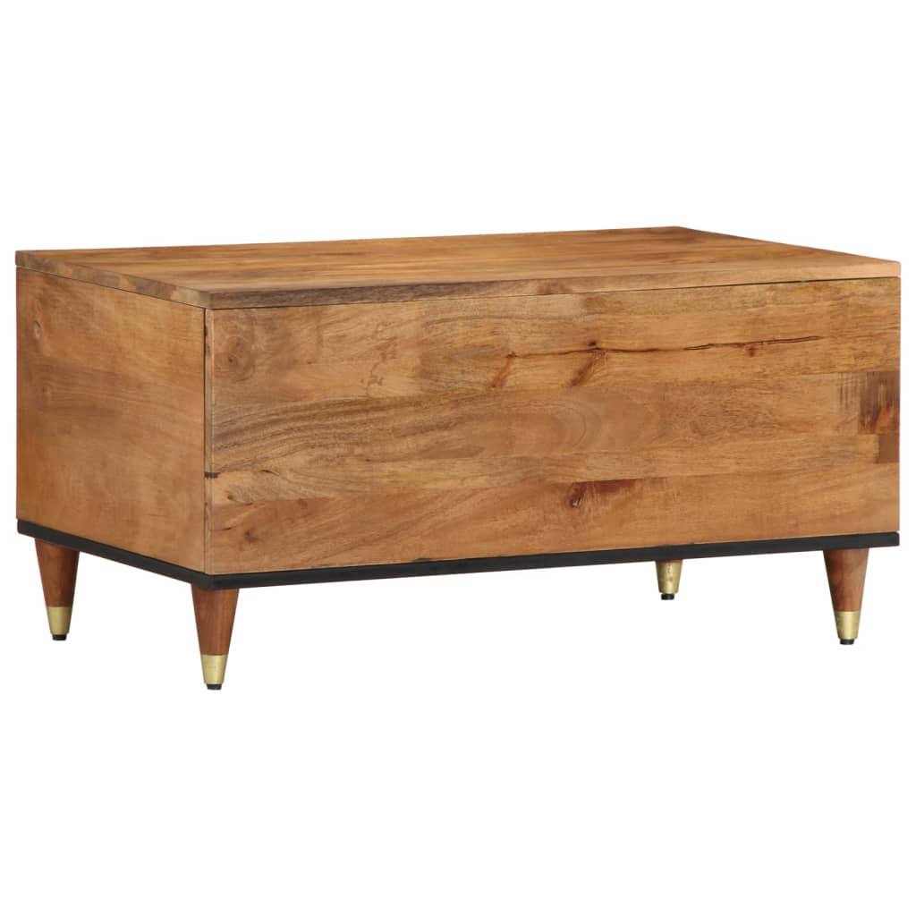 Table basse 80x50x40 cm bois de manguier massif - XIOS