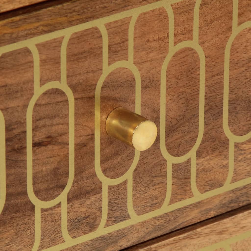 Table de chevet 50x33x62 cm Bois de manguier solide - XIOS