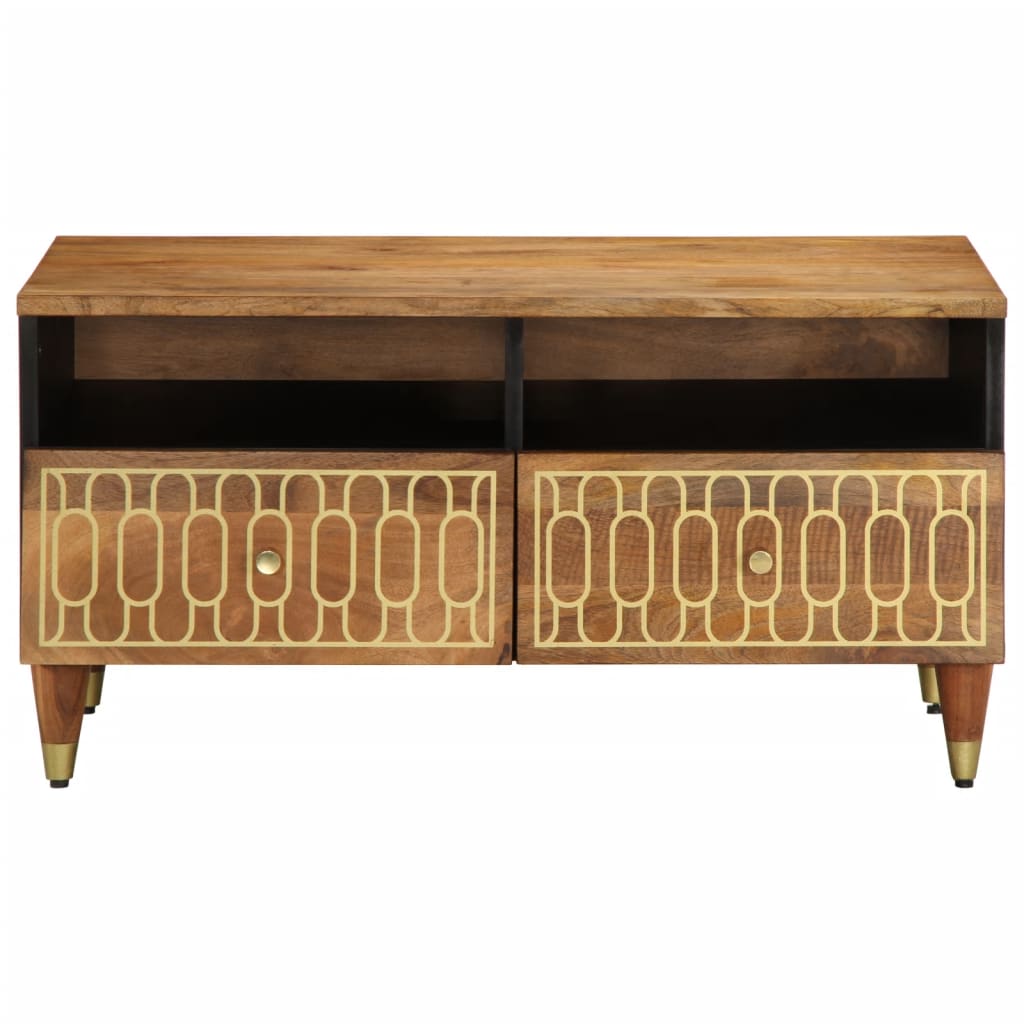 Table basse 80x54x40 cm bois de manguier massif - XIOS