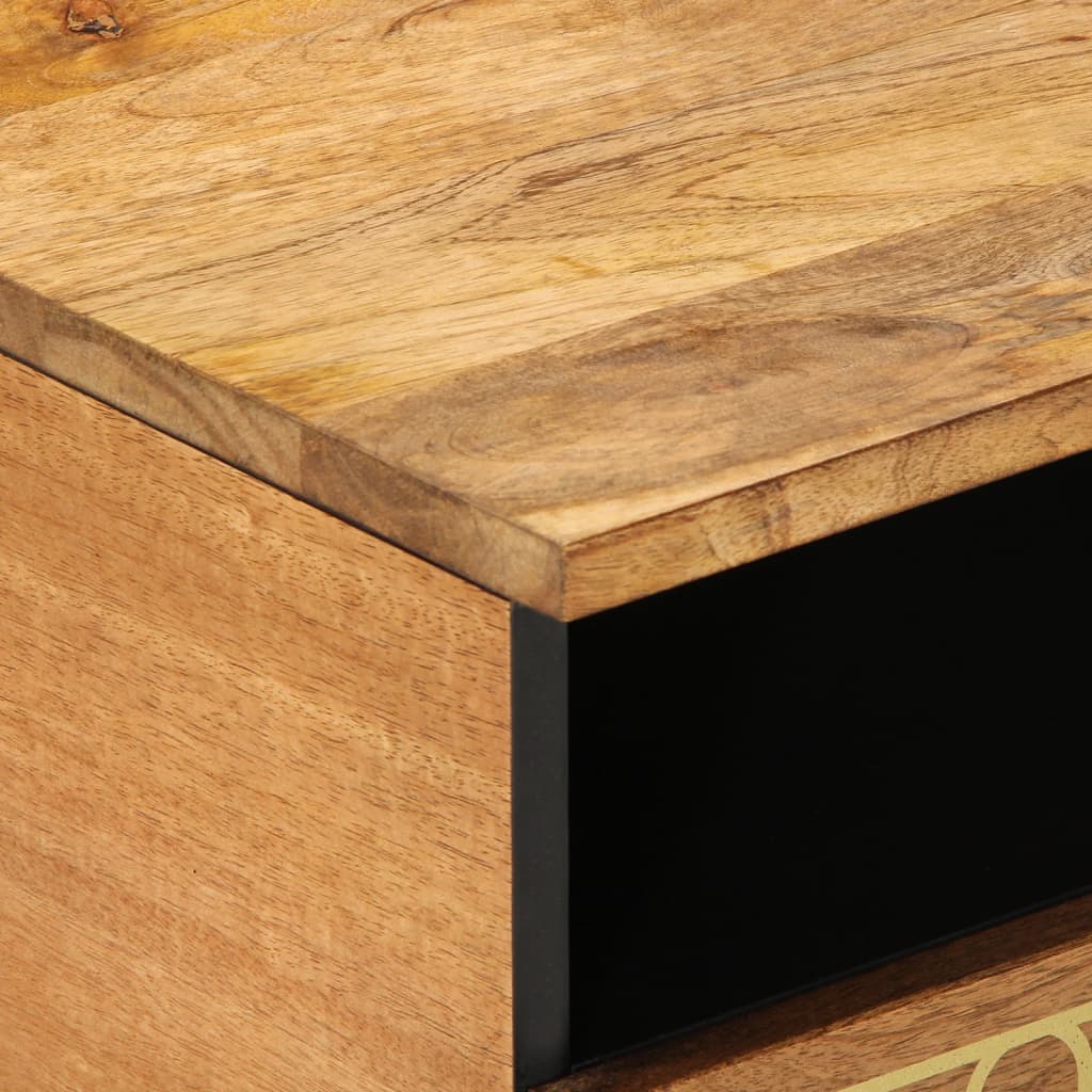 Table basse 80x54x40 cm bois de manguier massif - XIOS