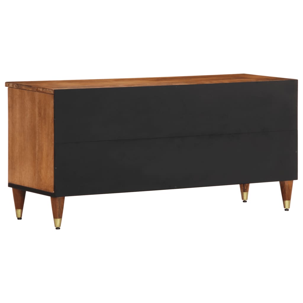 Meuble TV 100x33x46 cm bois massif de manguier Meubles TV vidaXL