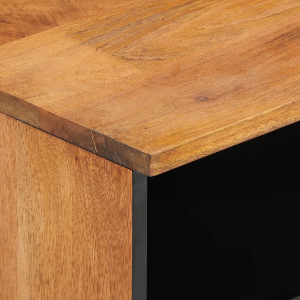 Meuble TV 100x33x46 cm bois massif de manguier Meubles TV vidaXL