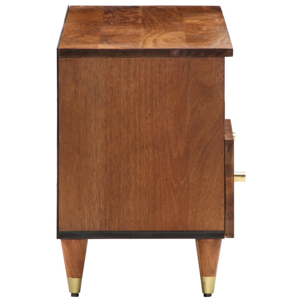 Meuble TV 100x33x46 cm bois massif de manguier Meubles TV vidaXL