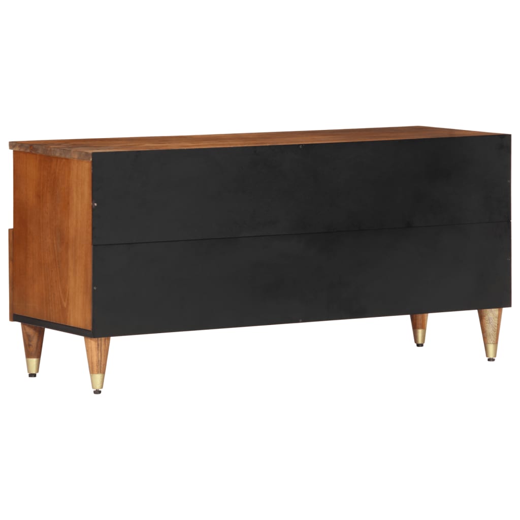 Meuble TV 100x33x46 cm bois massif de manguier Meubles TV vidaXL