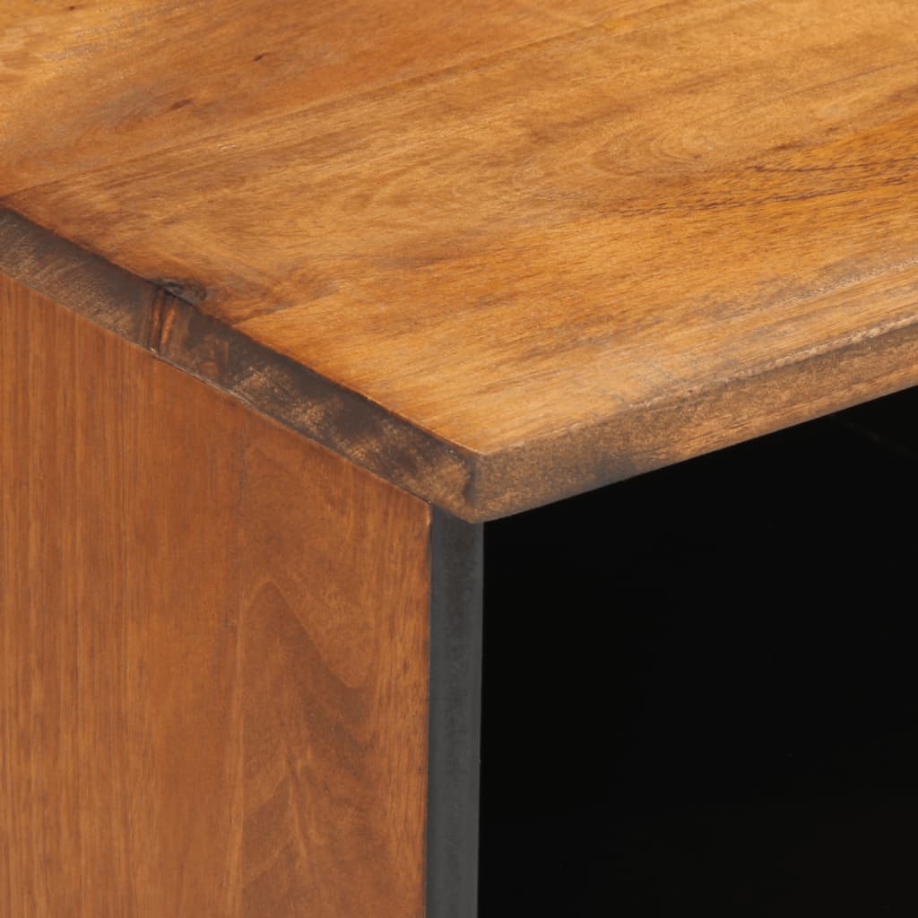 Meuble TV 100x33x46 cm bois massif de manguier Meubles TV vidaXL