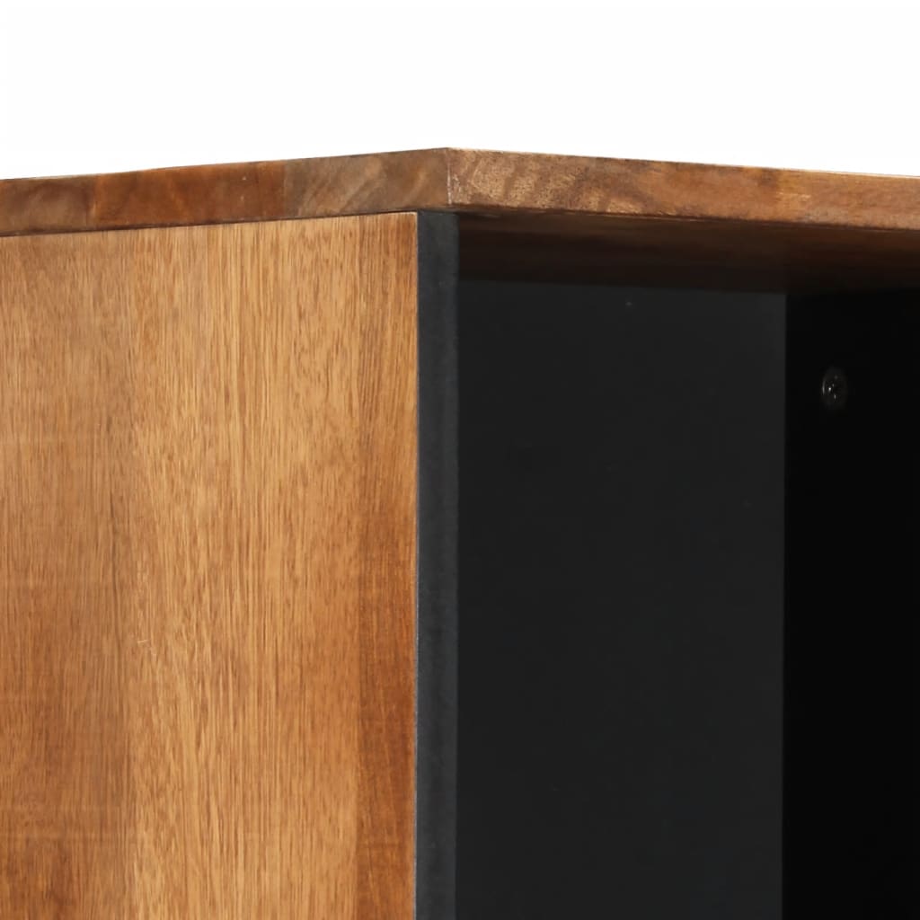 Armoire de salle de bain 38x33x160 cm bois massif de manguier - XIOS