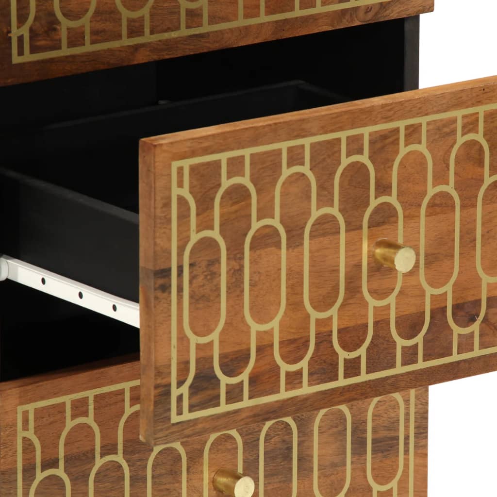 Armoire latérale 40x33x75 cm bois massif de manguier - XIOS