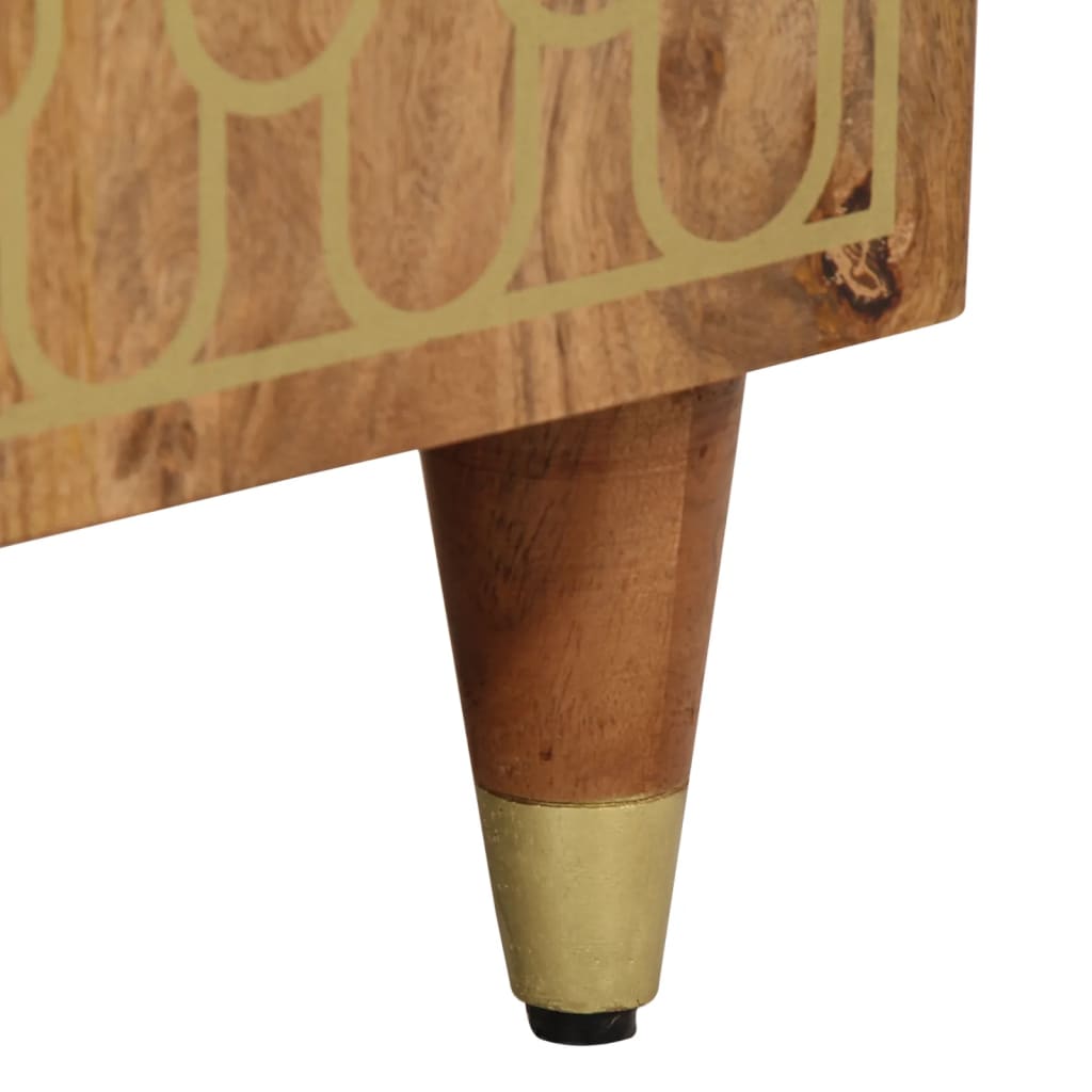 Armoire latérale 40x33x75 cm bois massif de manguier - XIOS