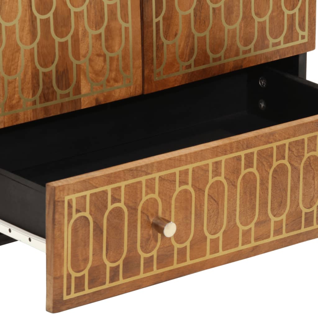 Buffet 60x33x100 cm bois de manguier massif - XIOS