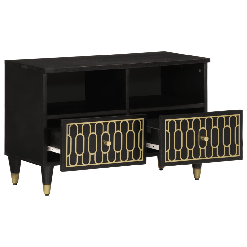 Meuble TV 70x33x46 cm Bois massif de manguier - XIOS