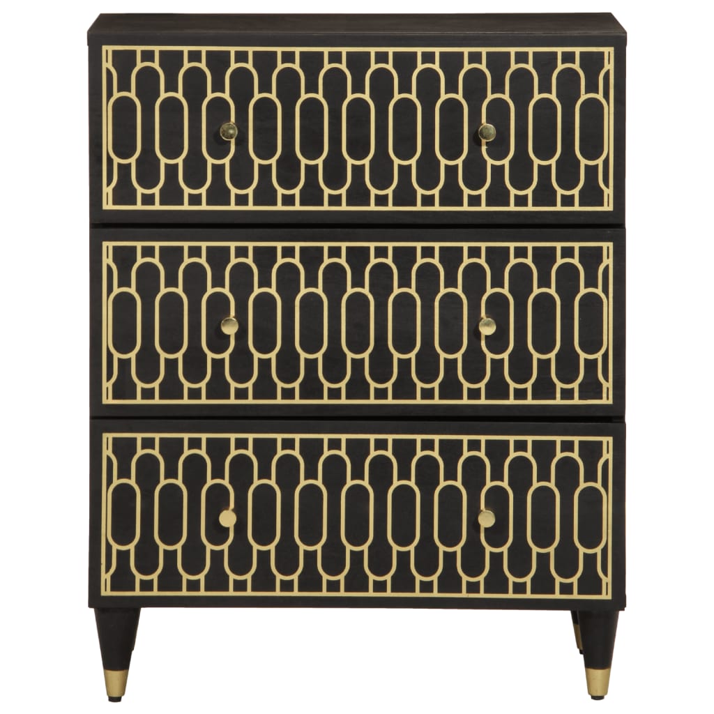 Armoire latérale 60x33x75 cm bois massif de manguier - XIOS