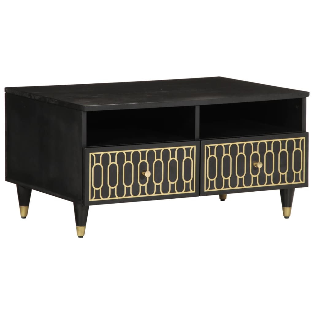 Table basse 80x54x40 cm bois de manguier massif - XIOS
