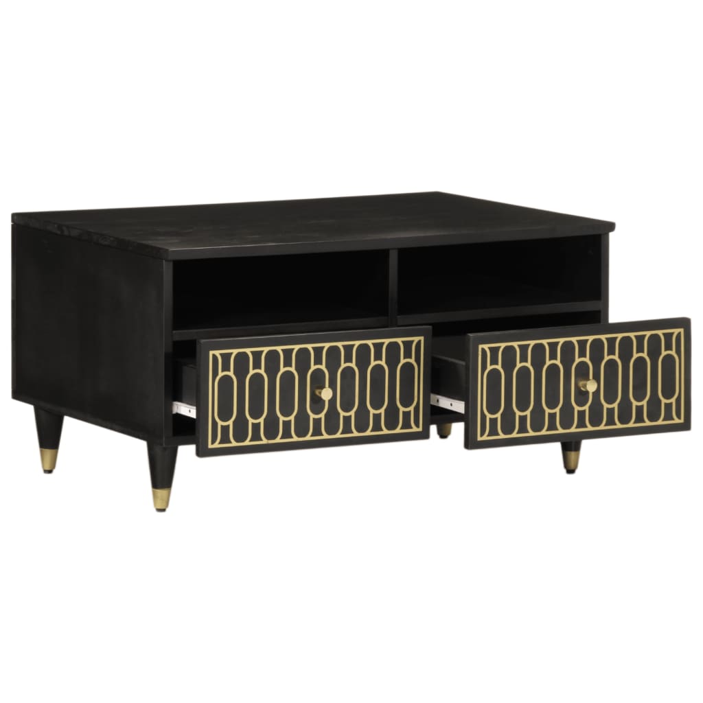 Table basse 80x54x40 cm bois de manguier massif - XIOS
