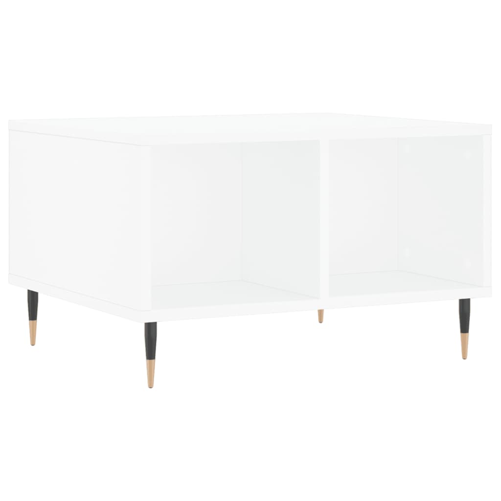 Table basse Blanc 60x50x36,5 cm Bois d'ingénierie - XIOS