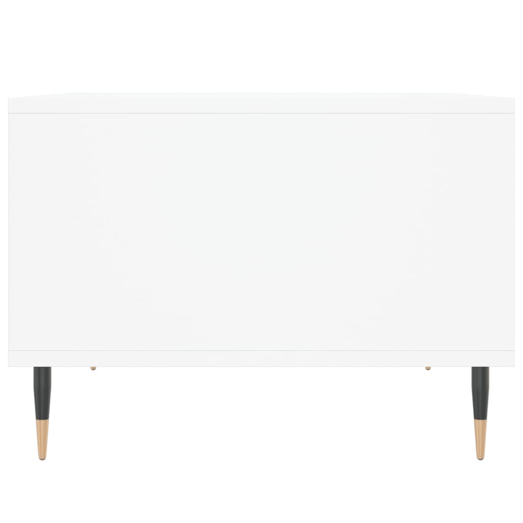Table basse Blanc 60x50x36,5 cm Bois d'ingénierie - XIOS