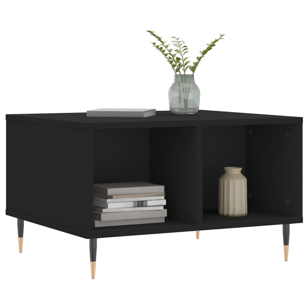 Table basse Noir 60x50x36,5 cm Bois d'ingénierie - XIOS