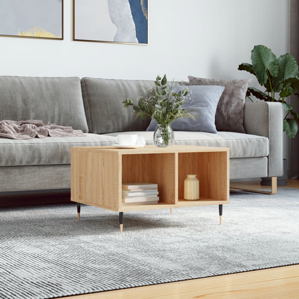 Table basse Chêne sonoma 60x50x36,5 cm Bois d'ingénierie - XIOS