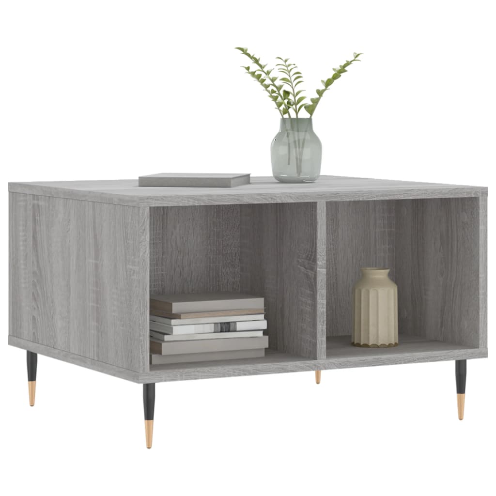 Table basse Sonoma gris 60x50x36,5 cm Bois d'ingénierie - XIOS