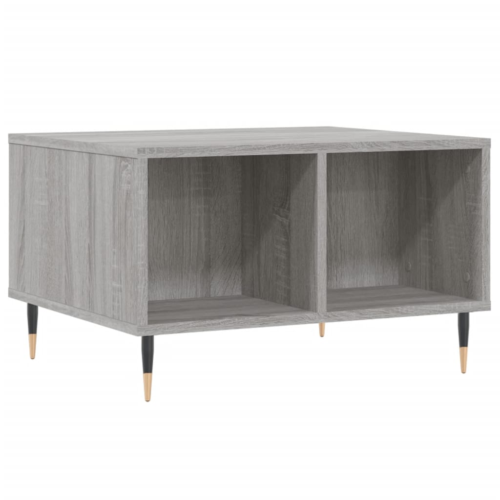 Table basse Sonoma gris 60x50x36,5 cm Bois d'ingénierie - XIOS