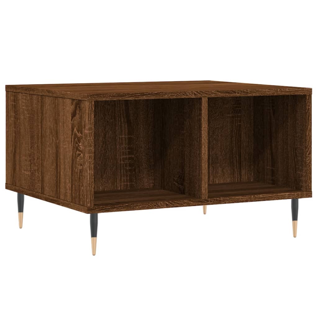 Table basse Chêne marron 60x50x36,5 cm Bois d'ingénierie - XIOS