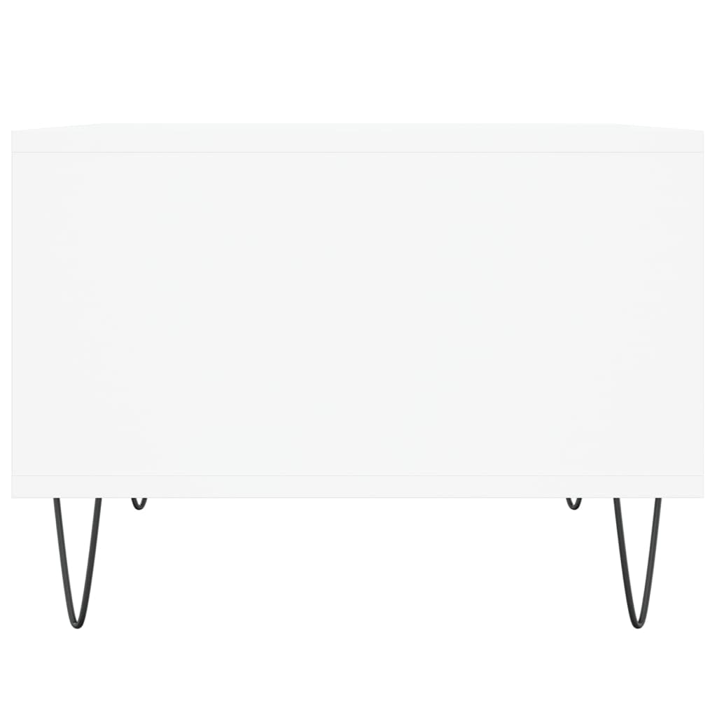 Table basse Blanc 60x50x36,5 cm Bois d'ingénierie - XIOS