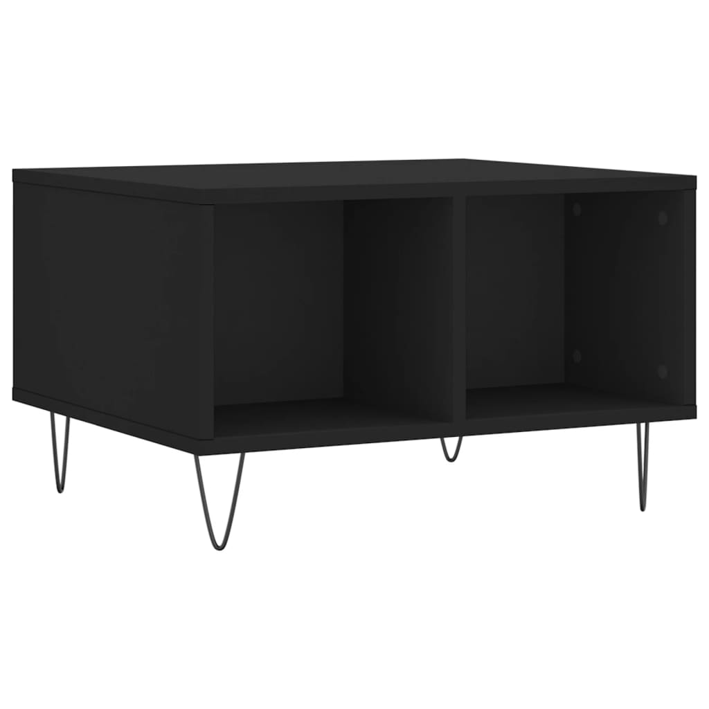 Table basse Noir 60x50x36,5 cm Bois d'ingénierie - XIOS