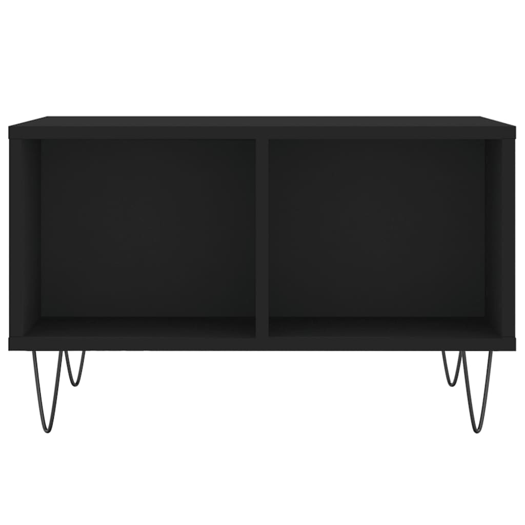 Table basse Noir 60x50x36,5 cm Bois d'ingénierie - XIOS