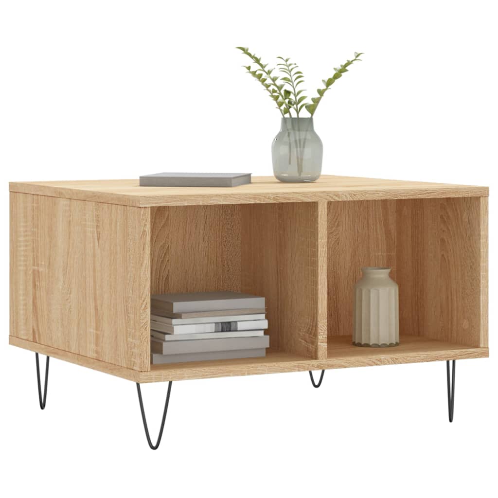 Table basse Chêne sonoma 60x50x36,5 cm Bois d'ingénierie - XIOS