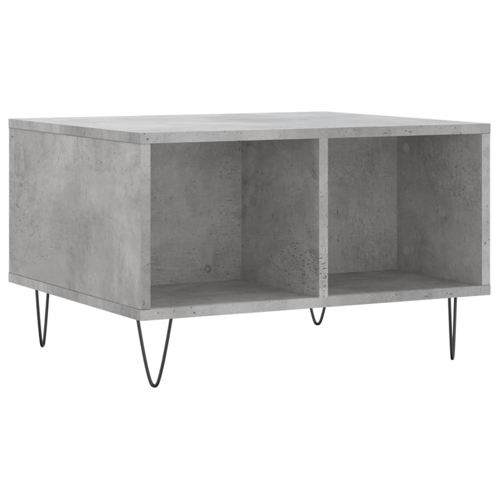 Table basse Gris béton 60x50x36,5 cm Bois d'ingénierie - XIOS
