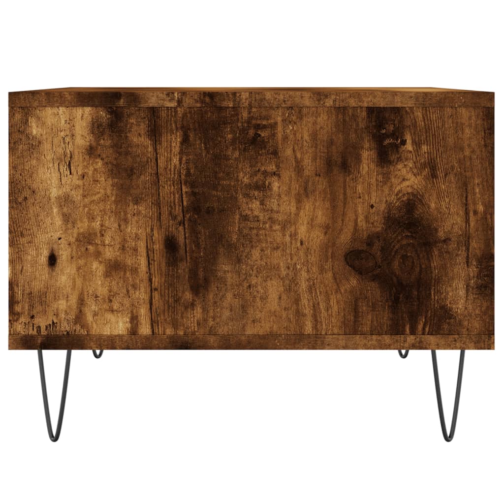 Table basse Chêne fumé 60x50x36,5 cm Bois d'ingénierie - XIOS