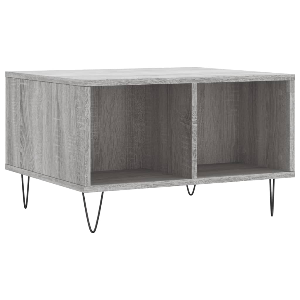 Table basse Sonoma gris 60x50x36,5 cm Bois d'ingénierie - XIOS