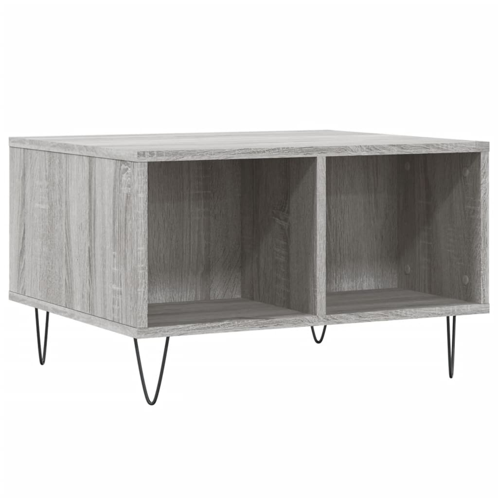 Table basse Sonoma gris 60x50x36,5 cm Bois d'ingénierie - XIOS