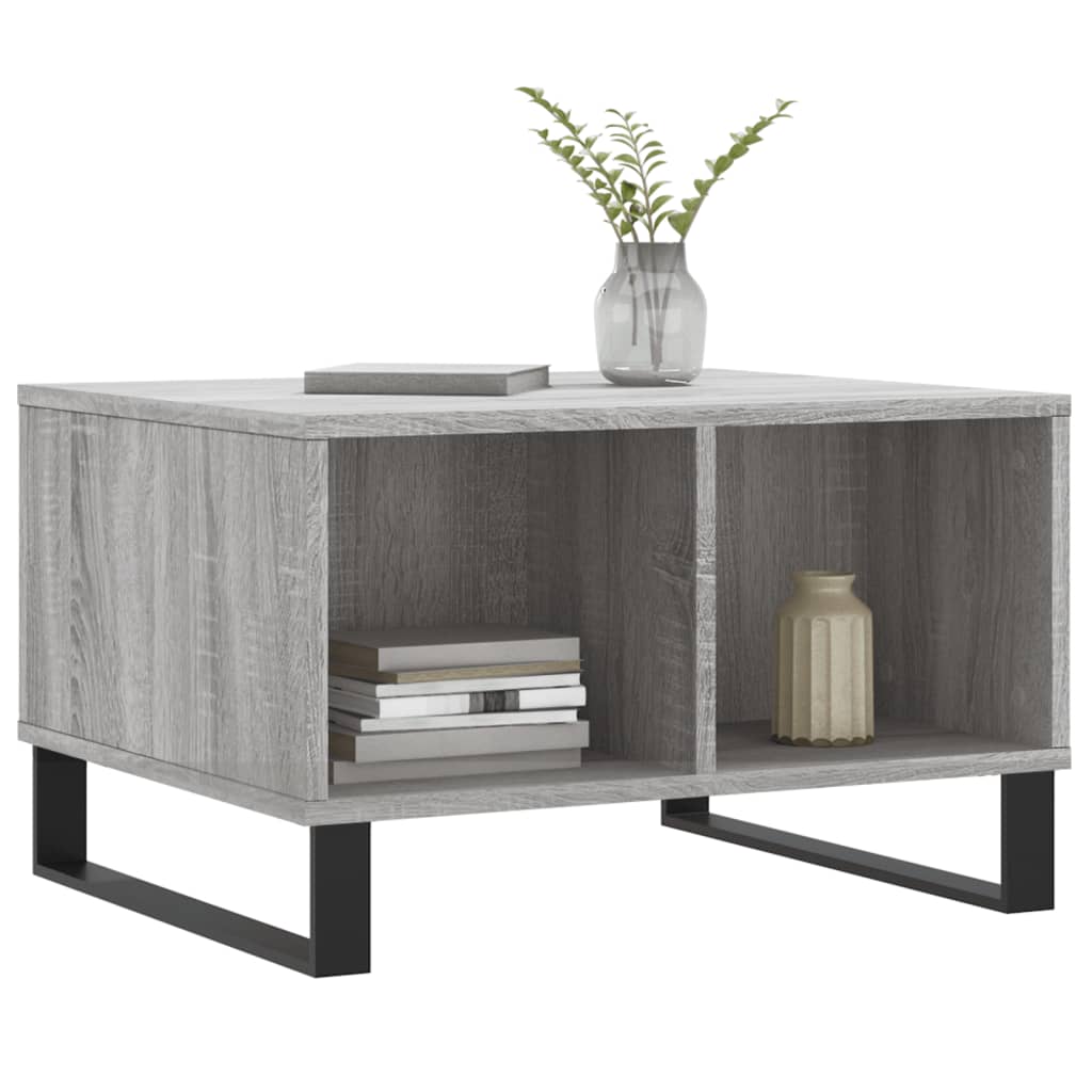 Table basse Sonoma gris 60x50x36,5 cm Bois d'ingénierie - XIOS