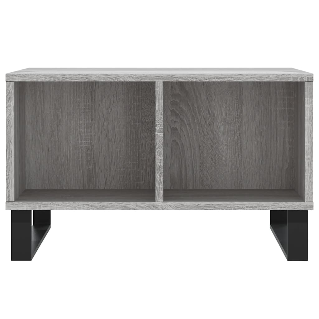 Table basse Sonoma gris 60x50x36,5 cm Bois d'ingénierie - XIOS