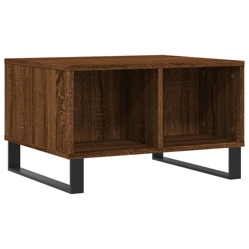 Table basse Chêne marron 60x50x36,5 cm Bois d'ingénierie - XIOS